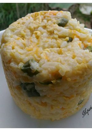 Foto resep MPASI 1Y+ Nasi Tim Telur Keju