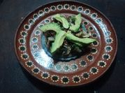 Una foto de cena vegetariana