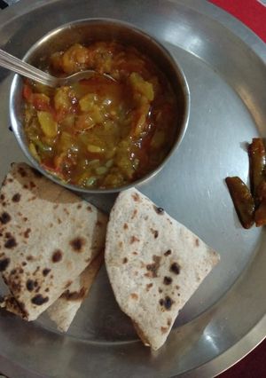 A picture of Lauki Chane ki Dal.
