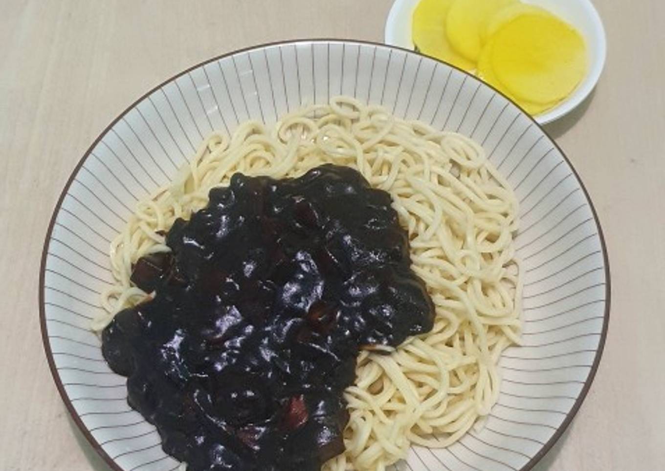 Jjajangmyeon ayam homemade