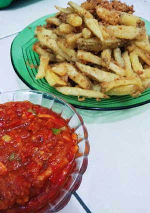 Foto resep Kentang Goreng Tepung Sambal Wortel