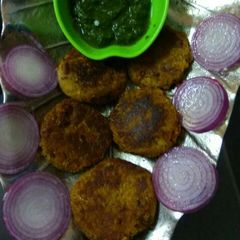 A picture of Soya nugget chana kabab.