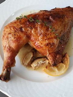 Una foto de Traseros de pollo al horno