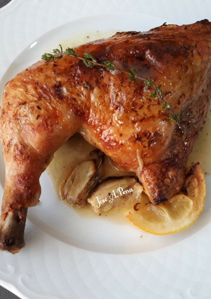 Una foto de Traseros de pollo al horno
