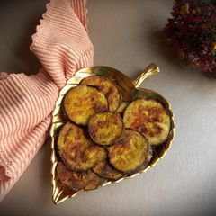 A picture of Crispy Pan-Fried Eggplant Slices.