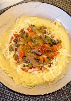 Tejszínes zöldséges ragu gluténmentesen gyors főző edényben recept fotója