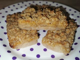 Crumble pomme/poire flocons d'avoine