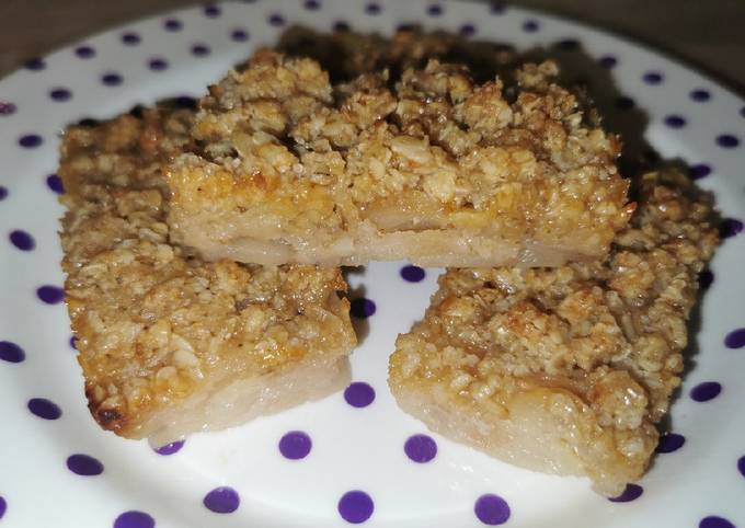 Crumble pomme/poire flocons d'avoine