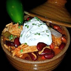 A picture of Mike's Ghost Pepper Pork Chili.