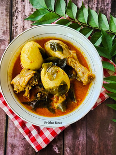 Foto resep Gulai Ayam Telur Daun Kari