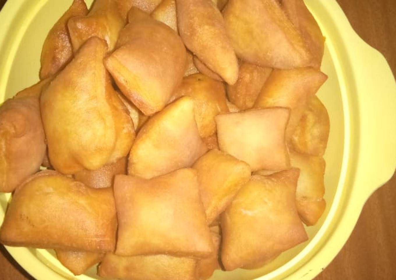 Soft milk mandazi