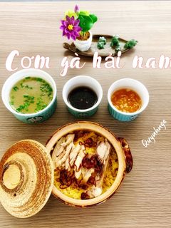 Hình của món Cơm gà hải nam.