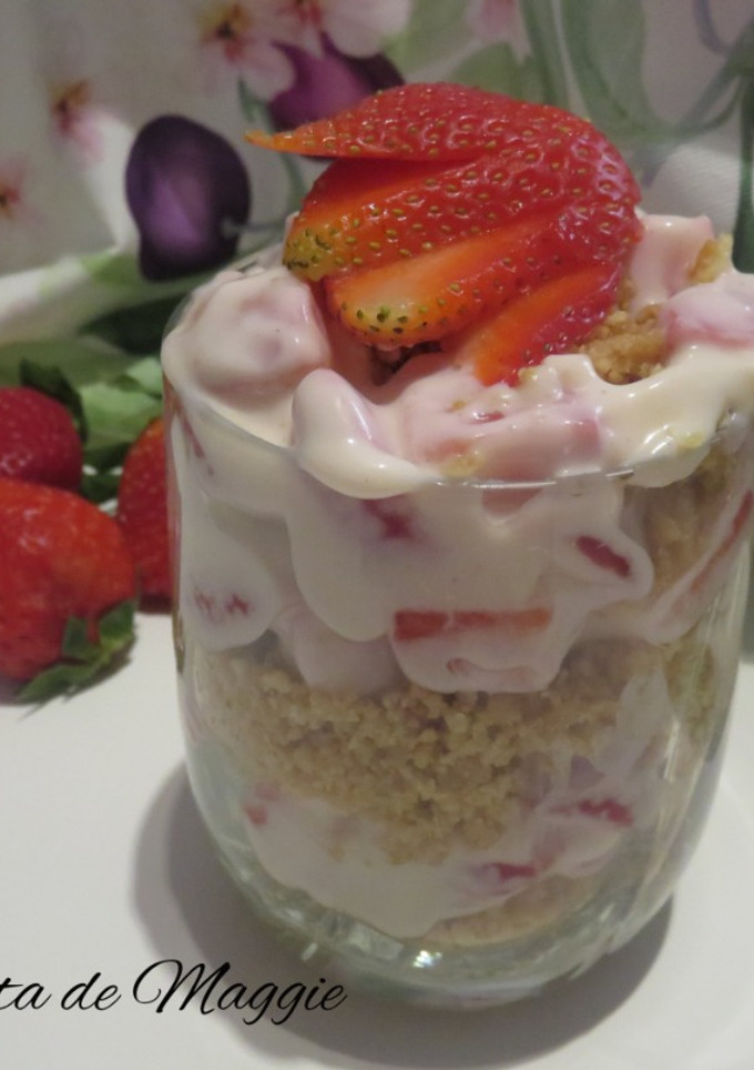 Una foto de Pay de fresas
