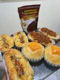 Roti sosis, abon, coklat keju(komachi)