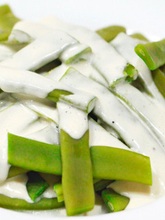 Una foto de Judías verdes en salsa de ajo