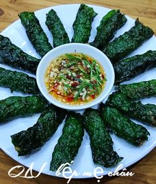 thịt viên chiên lá lốt