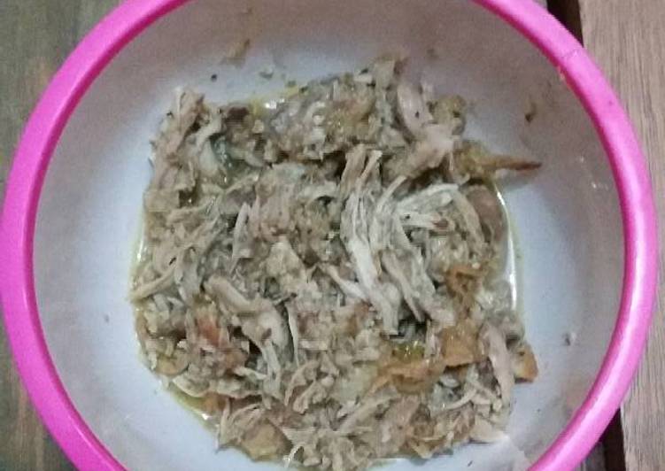Langkah Mudah untuk Menyiapkan Gecok Ayam Suwir, Enak