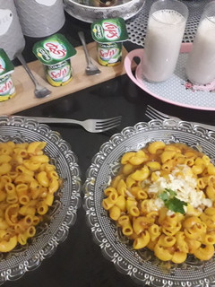 صورة لوصفة معكرونة بالخضر 🥕