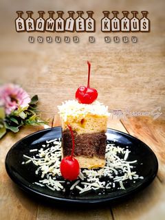Foto resep Brownies Kukus (coklat & keju)