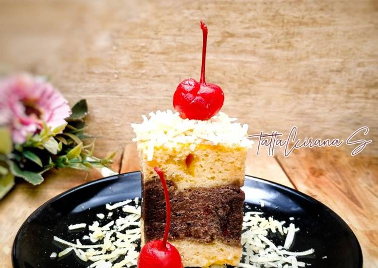 Bagaimana Membuat Brownies Kukus (coklat & keju) yang Lezat