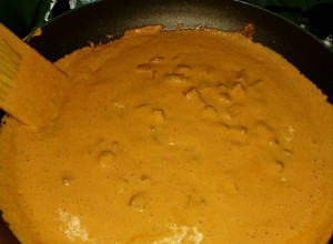 Una foto de Salchichas a la crema enchipotlada