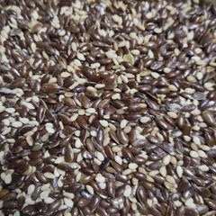 A picture of Flax seeds mukhwas.