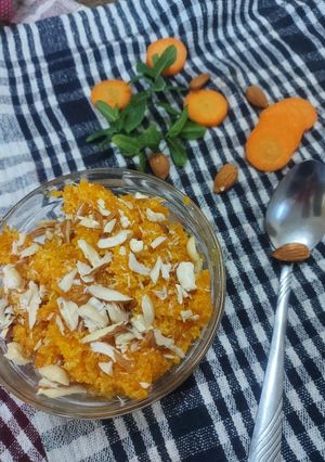 A picture of ગાજર હલવા (carrots halawa receipe in gujrati).