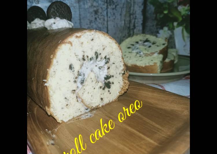 Roll cake oreo
