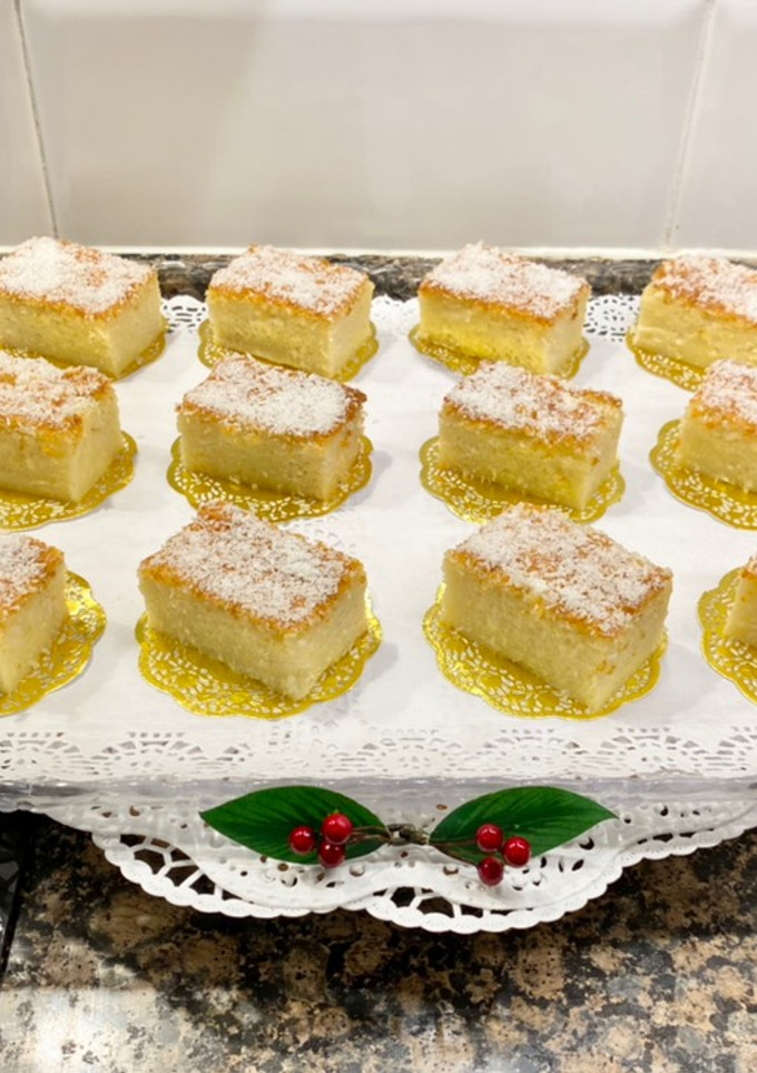 Una foto de Bocaditos de coco muy húmedos, “sin gluten”