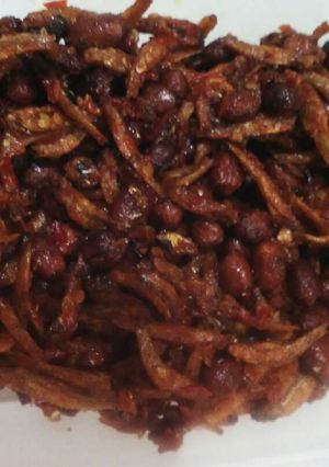 Foto resep Balado teri jengki kacang tanah