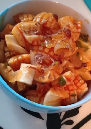 Foto resep Kembang cumi asam manis