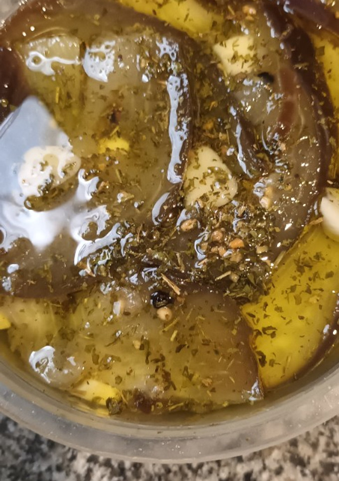 Una foto de Berenjenas en escabeche🍆 Re fácil y riquísimas!