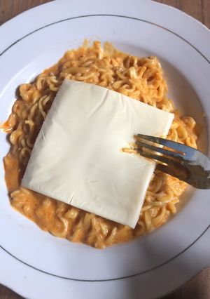 Foto resep Mi carbonara simpel 3 bahan😍