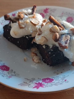 Una foto de Brownie saludable, sin harina, sin azúcar