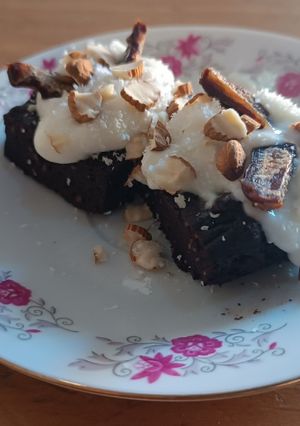 Una foto de Brownie saludable, sin harina, sin azúcar