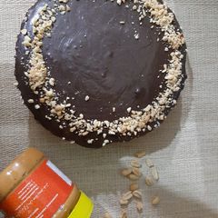 A picture of No Bake peanut butter Cheesecake.