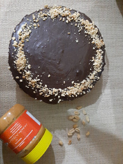 A picture of No Bake peanut butter Cheesecake.