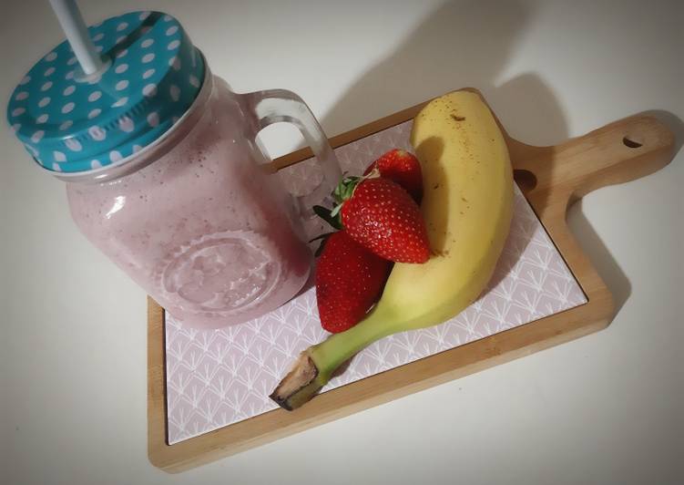 Comment Servir Smoothie healthy 🍓🌿🍌