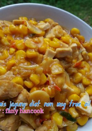 Foto resep Tumis jagung diet non msg free oil