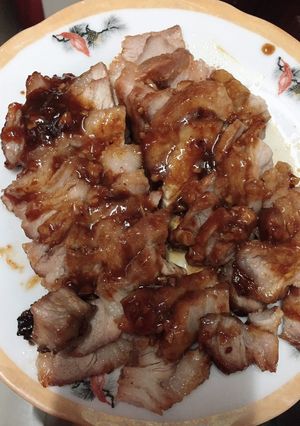 Hình của món Thịt xá xíu bằng nồi chiên không dầu.
