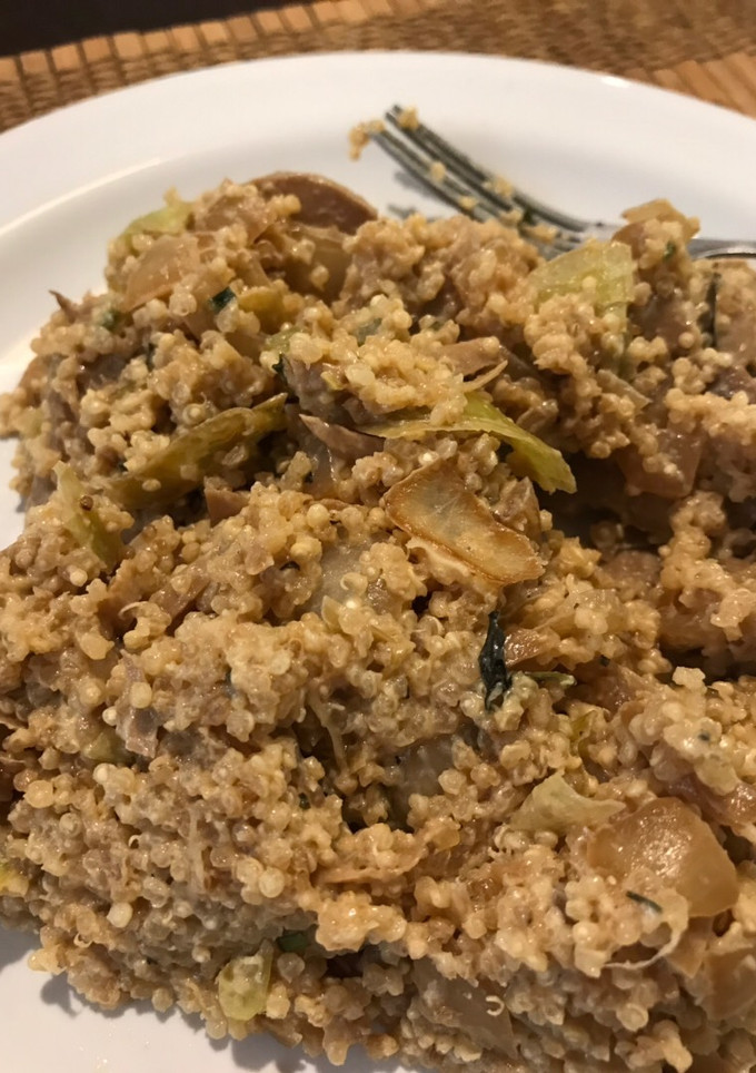 Una foto de Risotto de Quinoa y verde