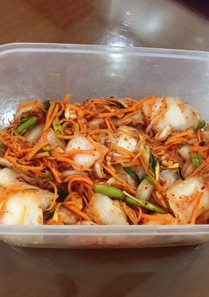 Hình của món Kim chi trộn siêu đơn giản.