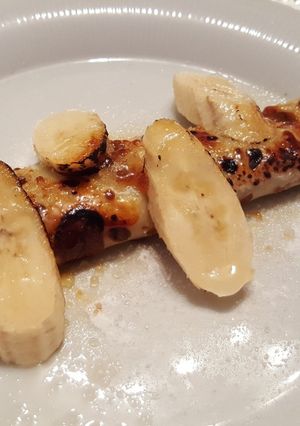 Una foto de Panqueque de dulce de leche y banana
