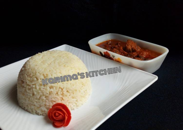 White rice and stew