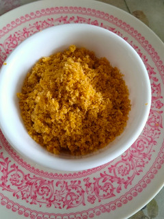 A picture of Dry coconut chutney.
