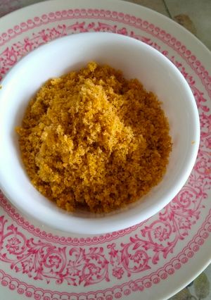 A picture of Dry coconut chutney.