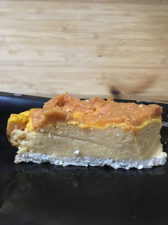 Una foto de Tarta de calabaza, queso y avena