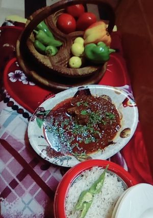 A picture of Darbari gosht.