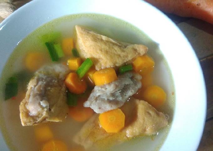Resep SOP Bening Tahu Bakso, Lezat