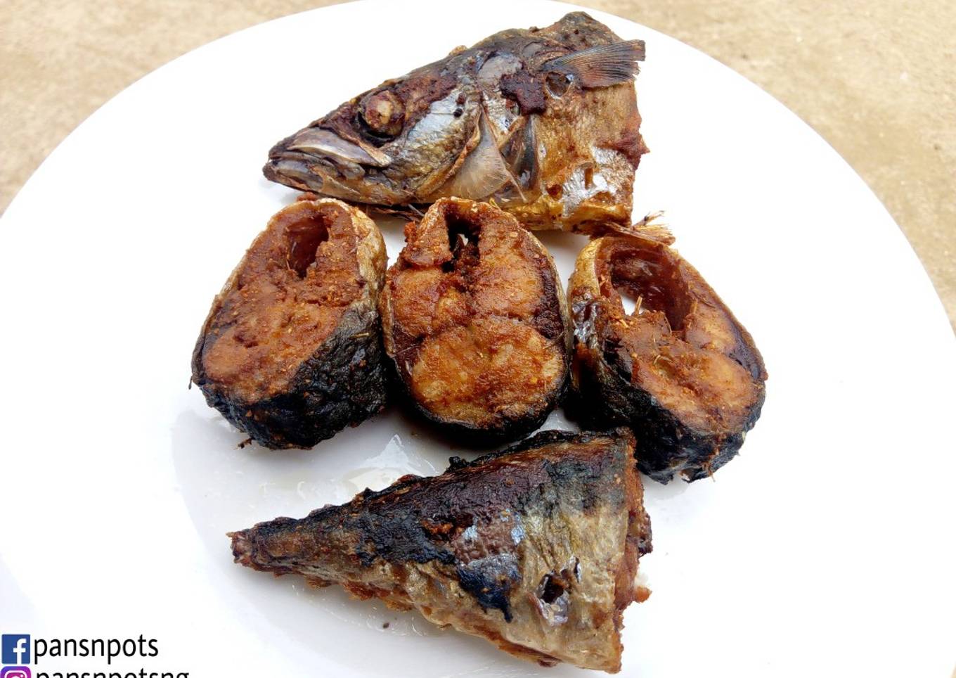 Fried Fish, with breaking apart